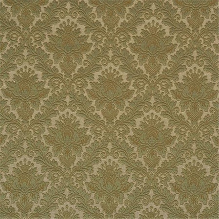 Designer Fabrics E542 54 in. Wide Green; Floral Jacquard Woven Upholstery Grade Fabric E542